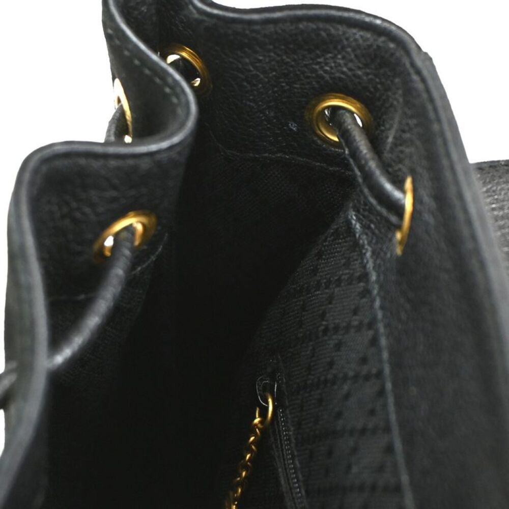 Gucci Vintage Bamboo Backpack Suede Black Suede Backpack Bag - Picture 15 of 16